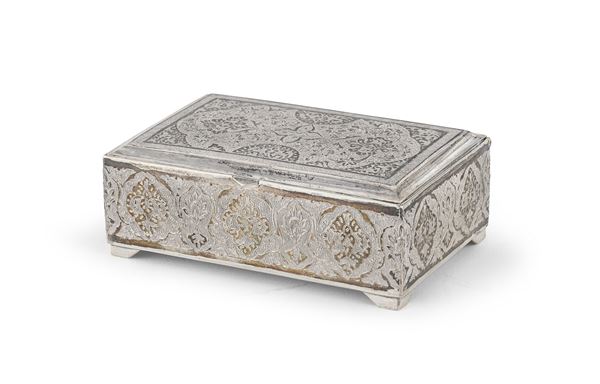COFANETTO IN ARGENTO, RUSSIA FINE XIX SECOLO
