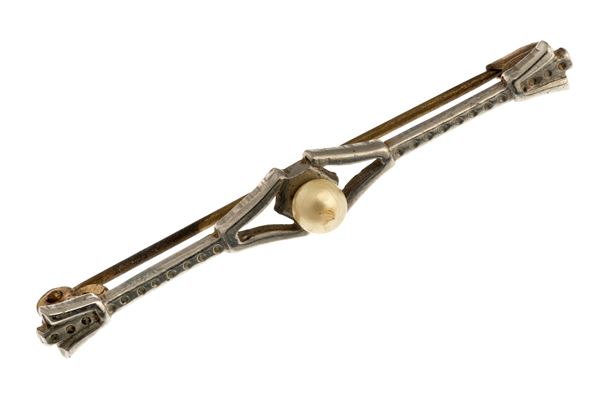 SPILLA BARRETTE CON PERLA
