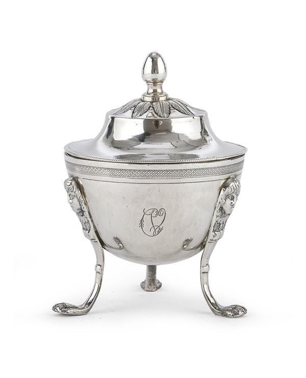 ZUCCHERIERA IN ARGENTO, NAPOLI 1824/1832