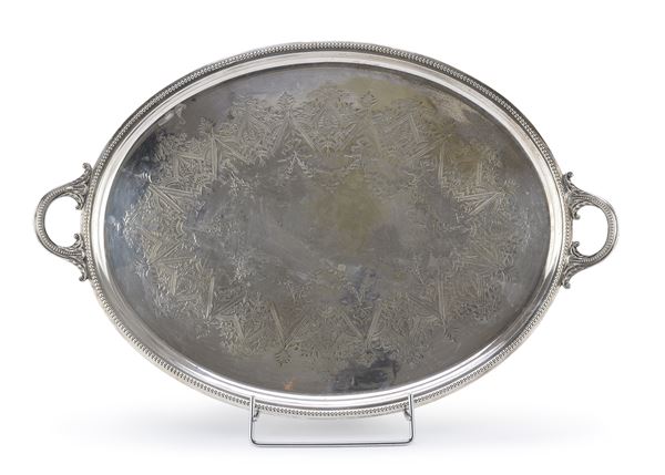VASSOIO IN SILVERPLATED, MAPPIN BROTHERS FINE XIX SECOLO
