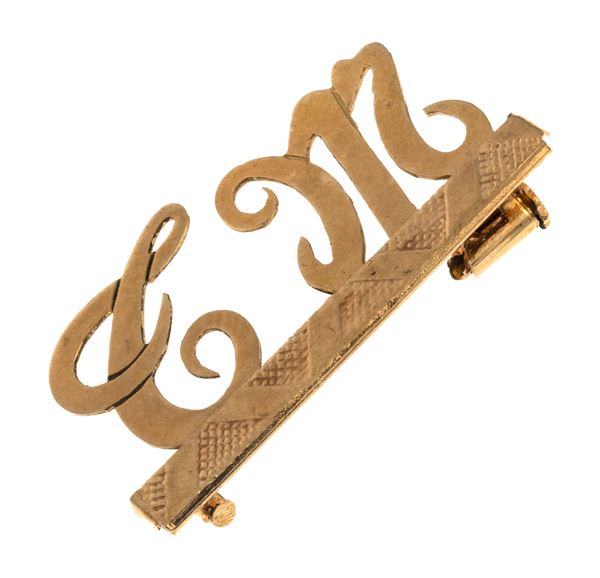 SPILLA BARRETTE CON INIZIALI