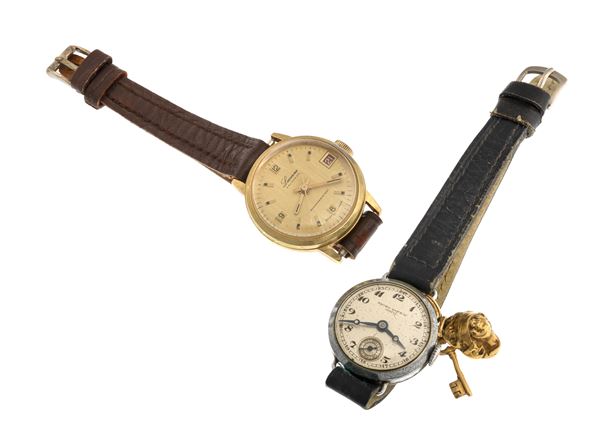 DUE OROLOGI DA POLSO VINTAGE IN ACCIAIO