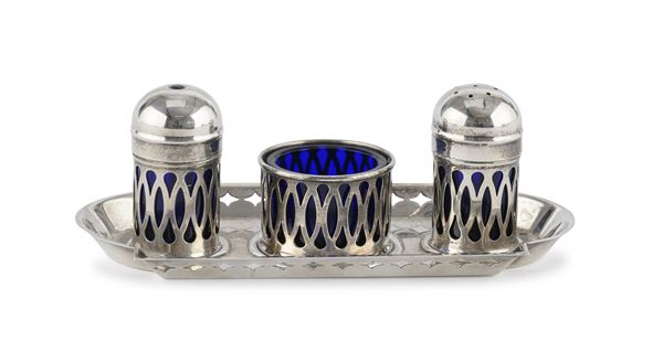 SALIERA IN SILVERPLATED, INGHILTERRA 1930 ca.
