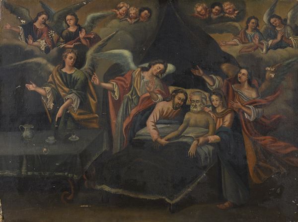 DIPINTO LA MORTE DI SAN GIUSEPPE