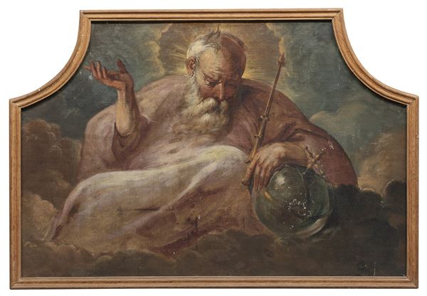 DIPINTO DIO PADRE DI PITTORE ITALIA CENTRALE