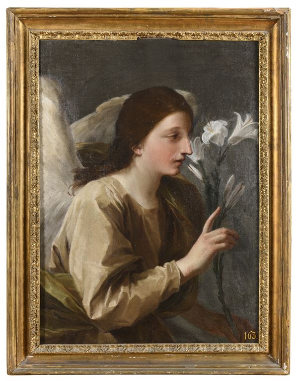 DIPINTO ANGELO ANNUNCIANTE DI PITTORE BOLOGNESE
