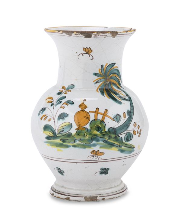 VASO IN MAIOLICA, PROBABILMENTE EMILIA XVIII SECOLO