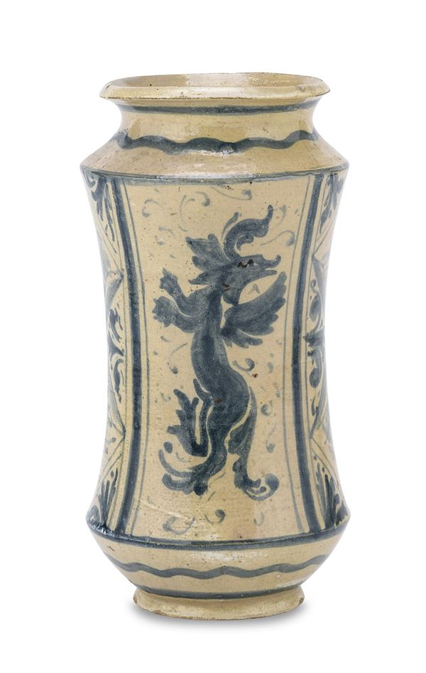 ALBARELLO IN MAIOLICA, ITALIA CENTRALE