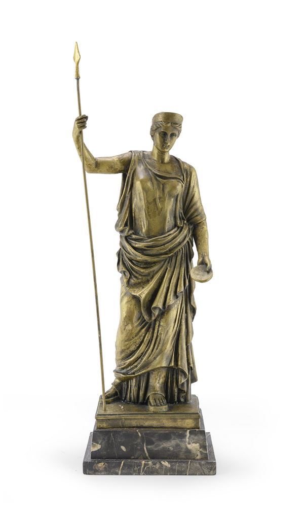 BRONZO LA MINERVA DI SCULTORE EUROPEO