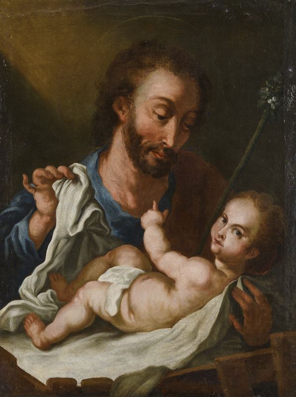 SAN GIUSEPPE CON IL BAMBINO DEL SETTECENTO