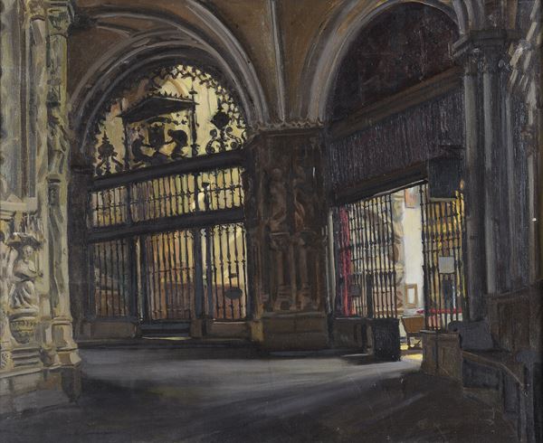 DIPINTO INTERNO DELLA CATTEDRALE DI BURGOZ