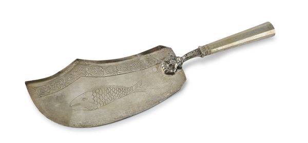 PALETTA IN ARGENTO, PUNZONE NAPOLI 1830 ca.