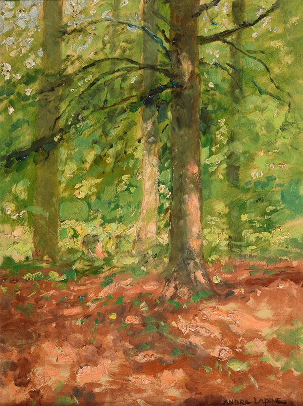 DIPINTO BOSCO DI ANDRÉ LAPINE