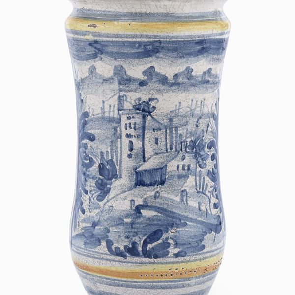 ALBARELLO IN MAIOLICA, NAPOLI XVIII SECOLO