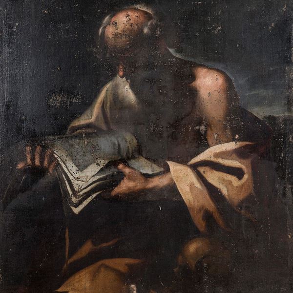 DIPINTO SAN GIROLAMO DI PITTORE NAPOLETANO