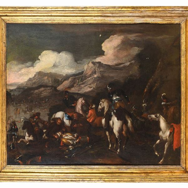 DIPINTO DOPO LA BATTAGLIA, AMBITO DEL BRESCIANINO