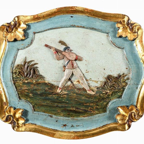 COPPIA DI PICCOLI VASSOI LACCATI, VENEZIA XVIII SECOLO