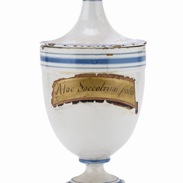 VASO DA FARMACIA IN MAIOLICA