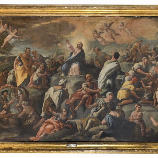 MOLTIPLICAZIONE DEI PANI E DEI PESCI ATTRIBUITA A GIUSEPPE SIMONELLI