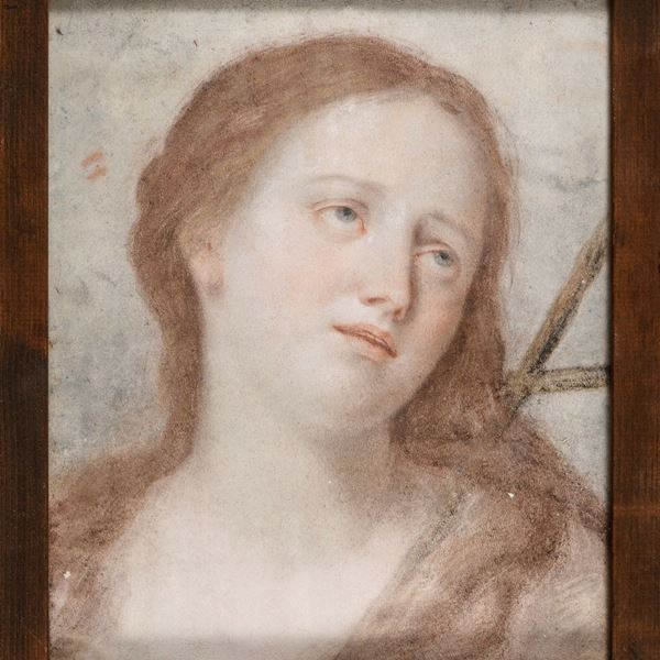 COPPIA DI PASTELLI SANTI DI TERESA DEL PO