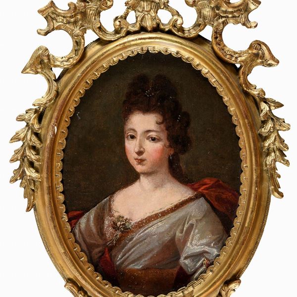 QUATTRO RITRATTI DI NOBILDONNE DI PITTORE FRANCESE DEL SETTECENTO