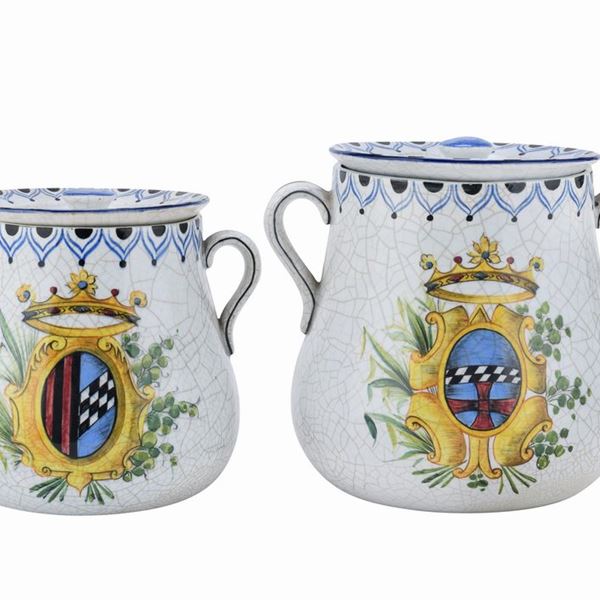COPPIA DI VASI IN CERAMICA