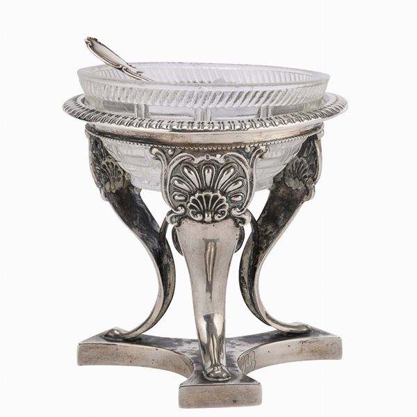 SALIERA IN ARGENTO, PROBABILMENTE FRANCIA 1840 ca.
