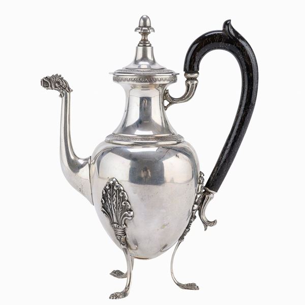 CAFFETTIERA IN ARGENTO, FIRENZE 1944/1968