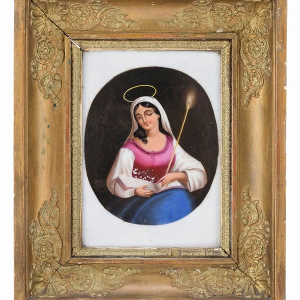 MINIATURA SU PORCELLANA SANTA