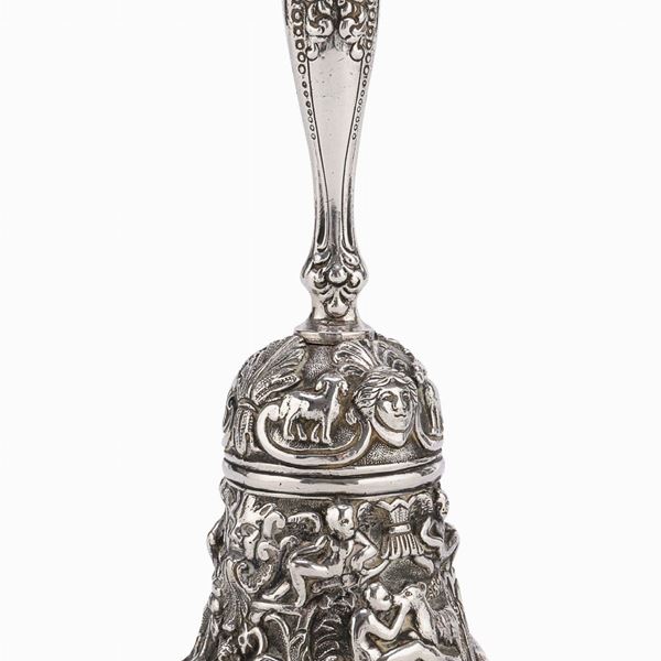 CAMPANELLO IN BRONZO ARGENTATO