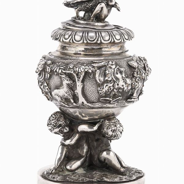 CALAMAIO IN ARGENTO, ITALIA 1880 ca.