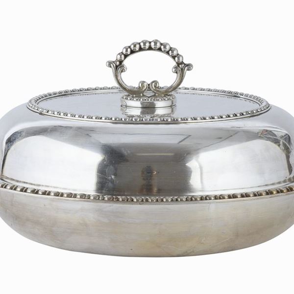 LEGUMIERA IN SILVERPLATED, PUNZONE SERRA ROMA