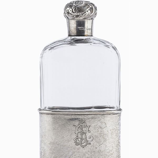 FIASCA IN VETRO E ARGENTO, LONDRA 1892