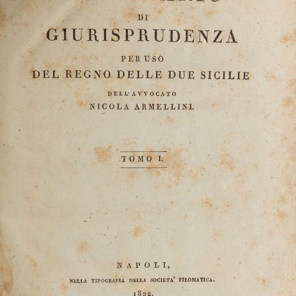 SETTE VOLUMI GIURISPRUDENZA BORBONICA
