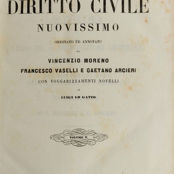 SETTE VOLUMI DIGESTO CIVILE IN BELLE LEGATURE