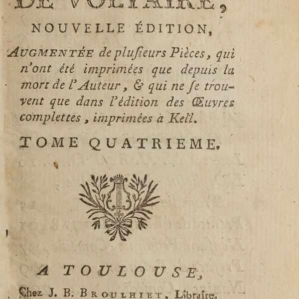 DIECI VOLUMI VOTAIRE