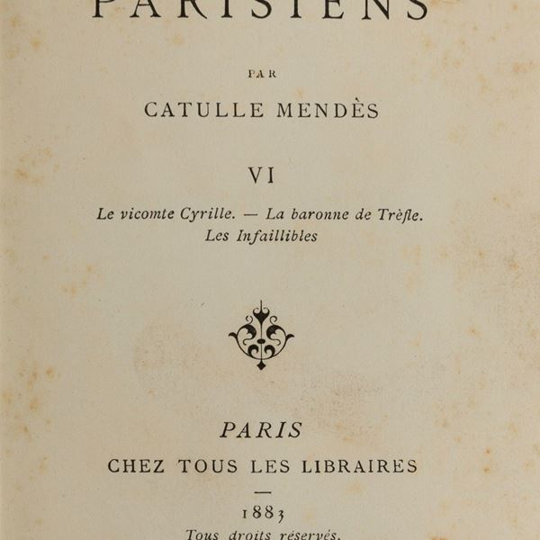 NOVE VOLUMI LETTERATURA FRANCESE IN BELLE LEGATURE