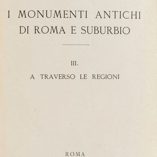 QUATTRO VOLUMI MONUMENTI DI ROMA