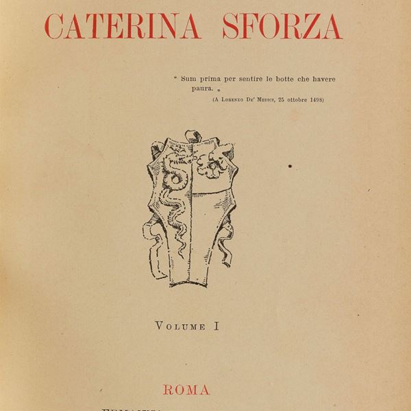 TRE VOLUMI CATERINA SFORZA