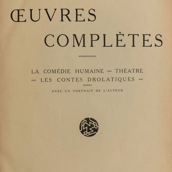 TRE VOLUMI HONORÈ DE BALZAC