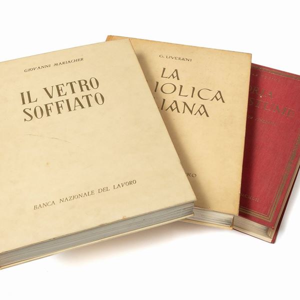 TRE VOLUMI ANTIQUARIATO