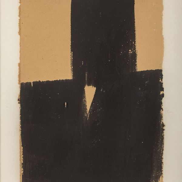 TEMPERA NERO DI LORENZO GUERRINI, 1985