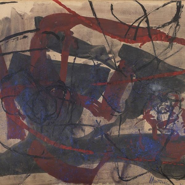 GOUACHE DI LUIGI MONTANARINI, 1962