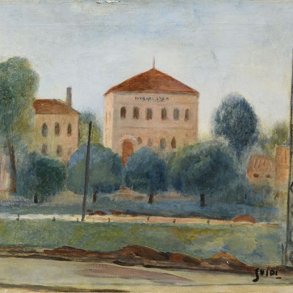 DIPINTO PAESAGGIO DI VIRGILIO GUIDI