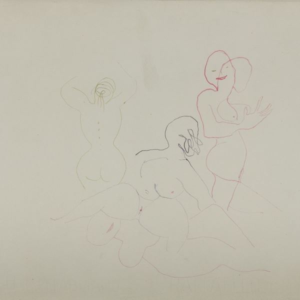 DISEGNO NUDI DI DONNA DI MARIO MAFAI