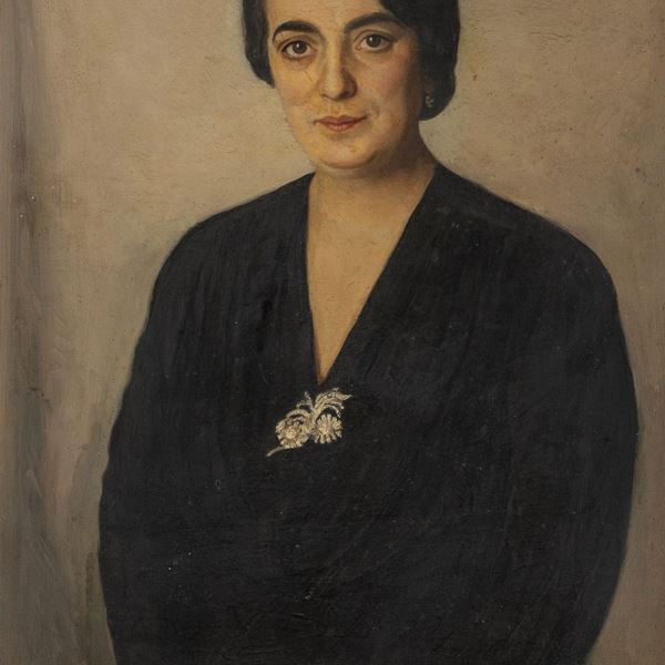 DIPINTO RITRATTO DI DONNA DI GREGORY MALTZEFF, 1901