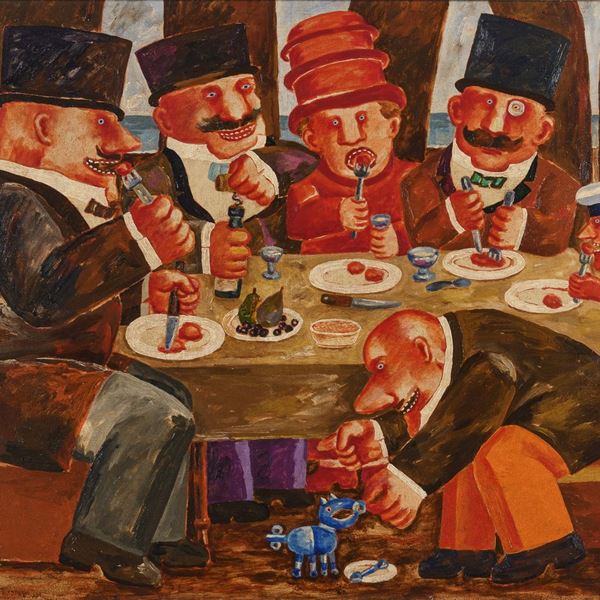 DIPINTO BANCHETTO DI FRANZ BORGHESE