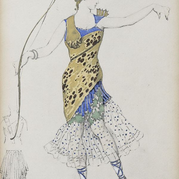 LITOGRAFIA RITOCCATA D'APRÉS DI LÉON BAKST