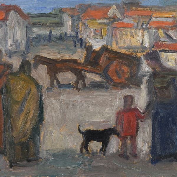 DIPINTO CITTÁ DI EMILIO NOTTE, 1968