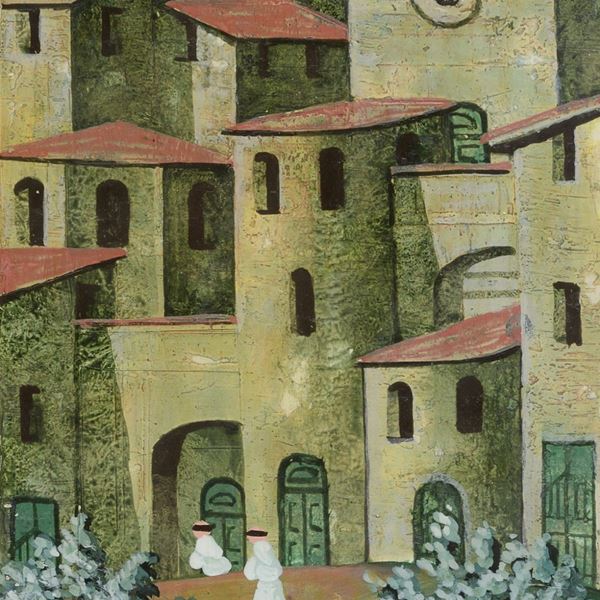 DIPINTO STRUTTURA E ULIVI DI NORBERTO